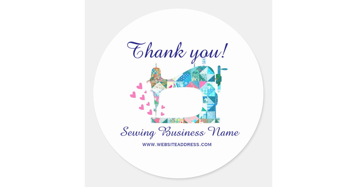 Sewing Notions for Dressmaking Sticker, Zazzle