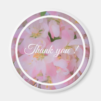 Thank You quote floral cherry blossom photo Magnet