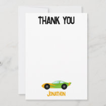Thank you Racecar Birthday Party Kids Cars