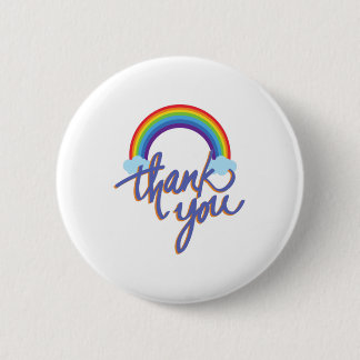 Thank you rainbow design button
