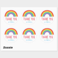 Rainbow Favor Tags / Rainbow Stickers