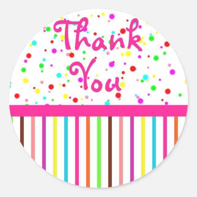 Thank You Rainbow Sticker (Front)
