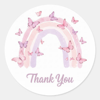 Thank you rainbow sticker