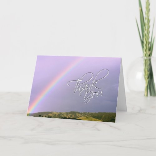 Thank You Rainbow Wishes Card