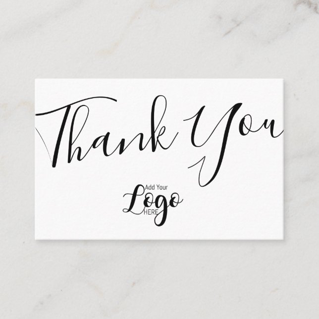 Thank you  Real Estate Agent Broker Client Business Card (Front)