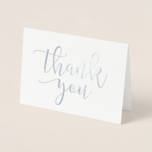 Thank You Real Foil Script Style 5 Foil Card