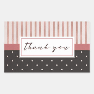 Thank You Rectangular Sticker