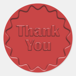 Thank You Red Wax Seal