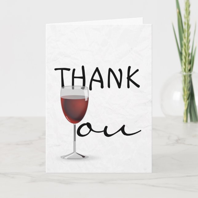Thank You Red Wine  (Front)