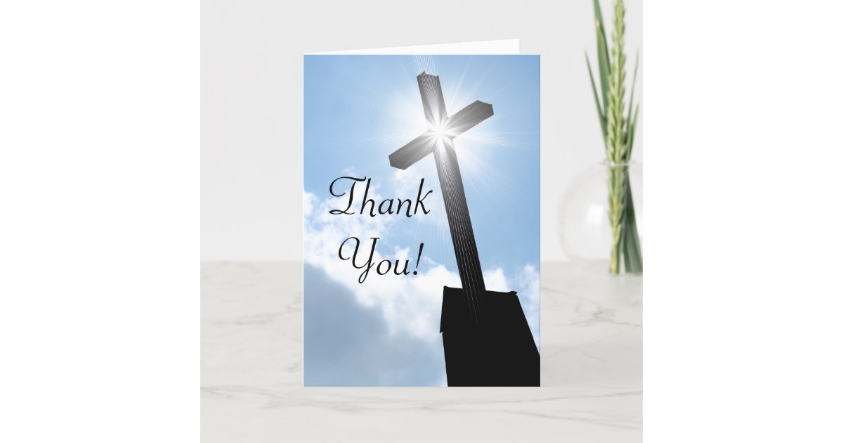 Thank You Religious Greeting Card | Zazzle.com