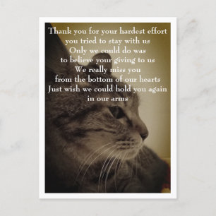 Thank you & RIP Postcard