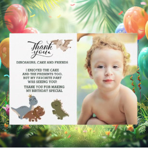 THANK YOU -Roaring Good Time Dinosaur Invitation