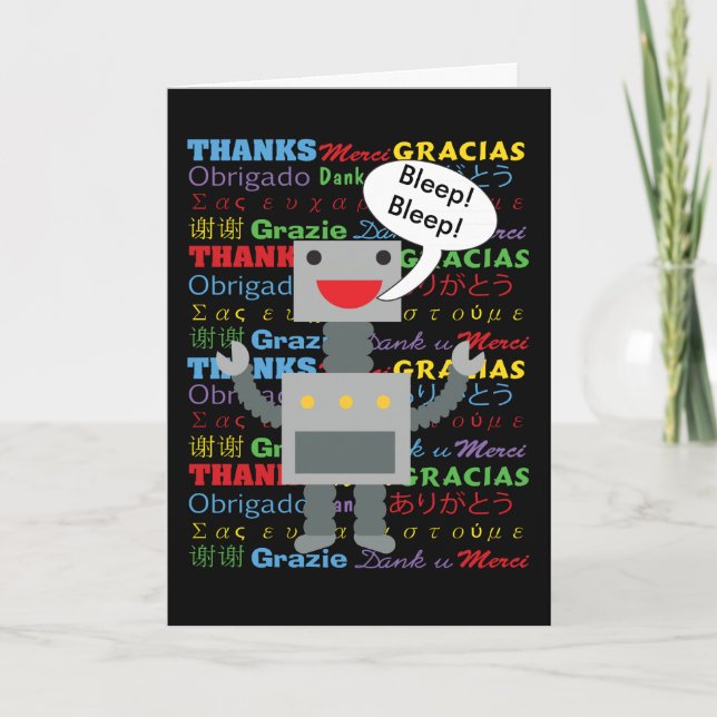 Thank You Robot Card (Front)
