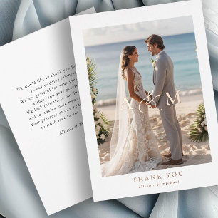 "Thank You" Rose-Gold-Foil, Minimal, Luxury, Foil Invitation