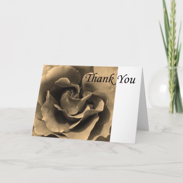 Thank you Rose in Sepia (Front)