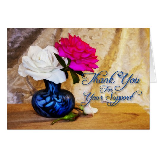 Thank you roses cards (Front Horizontal)