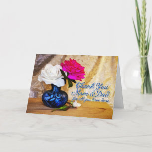 Thank you roses for Mom and dad Card