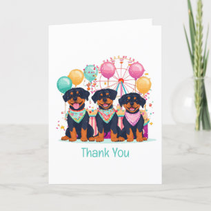 Thank You Rottweiler Dogs At A Carnival