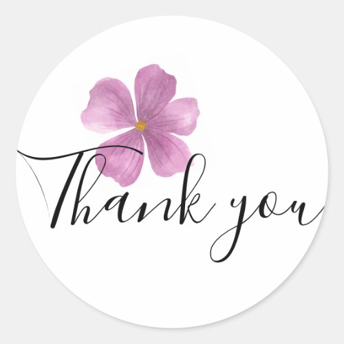 Thank you round business sticker