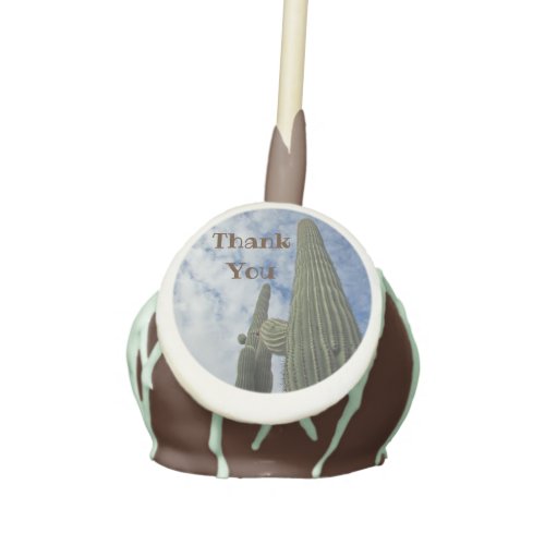 Thank you Saguaro Cactus Photo Appreciation Cake Pops