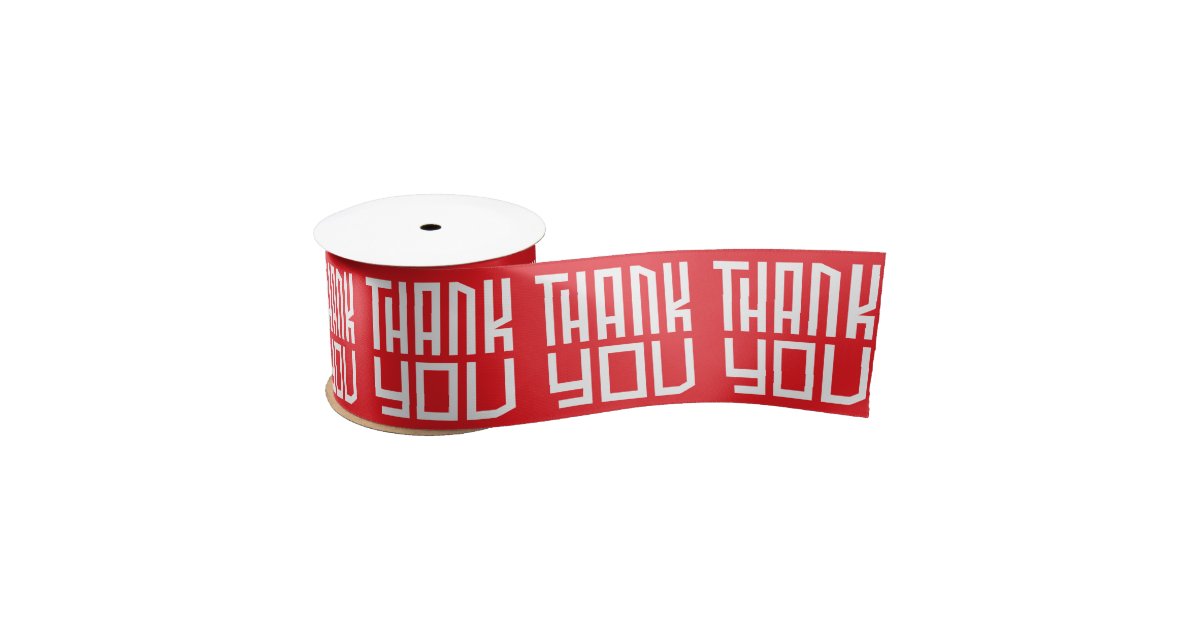thank you satin ribbon | Zazzle.com