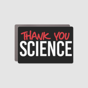 Thank you science car magnet