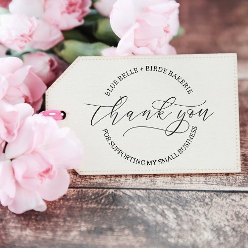 Thank You Script Baked Goods Bakery Business Rubber Stamp