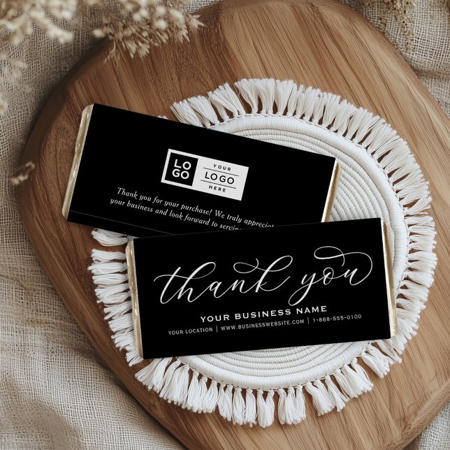 Thank You Script Black Small Business Hershey Bar Favors (Creator Uploaded)