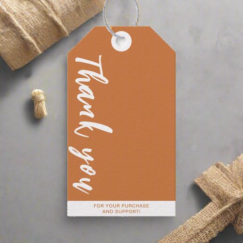 Thank You Script Clothing Price Business Logo Gift Tags