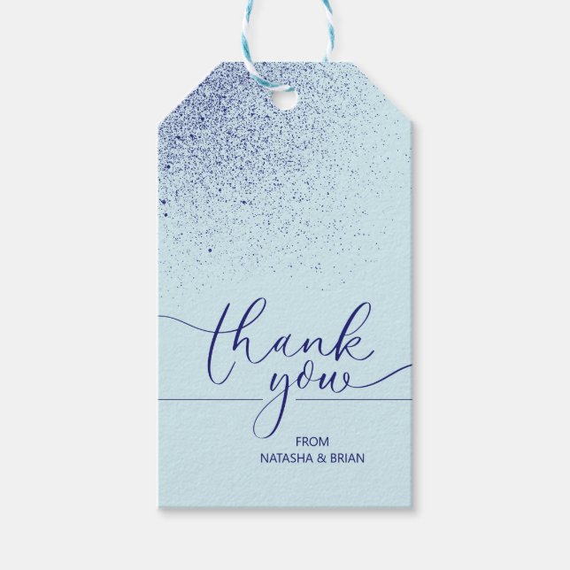 Thank You Script Font Gift Tag (Front)