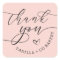 Thank You Script Heart Baked Goods Business | Pink