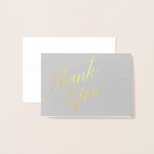 Thank You Script Mini 35x5 Foil Card