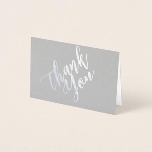 Thank You Script Mini 35x5 Foil Card