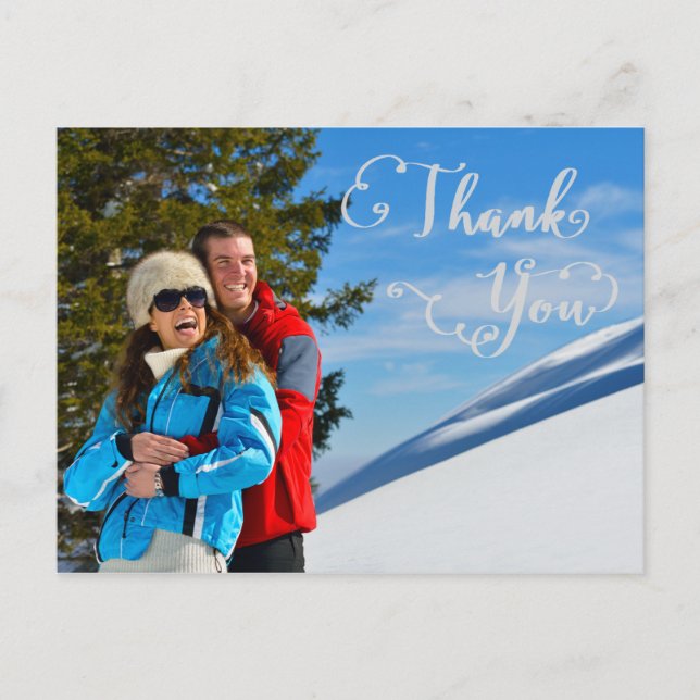 Thank You  Script Photo  - Thank You Postcard (Front)