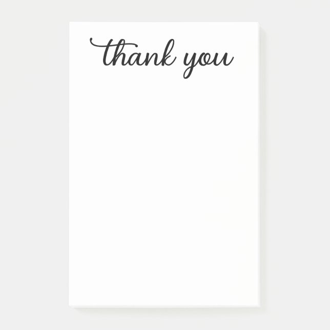 Thank You Script Post-it Notes (Front)
