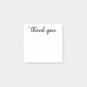 Thank You Script Post-it Notes