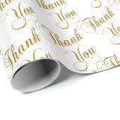 Thank You Script Wrapping Paper (Roll Corner)