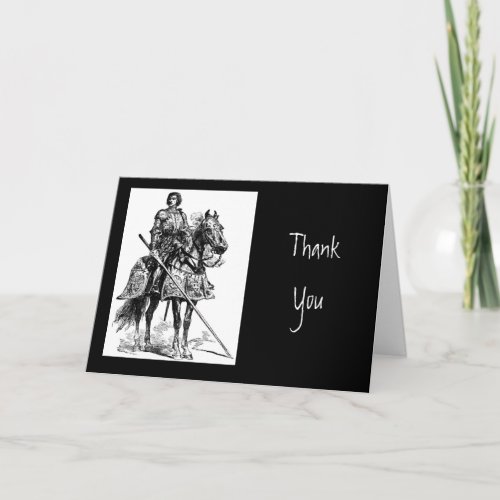 Thank You Scripture  Knight in Shining Armor Thank You Card