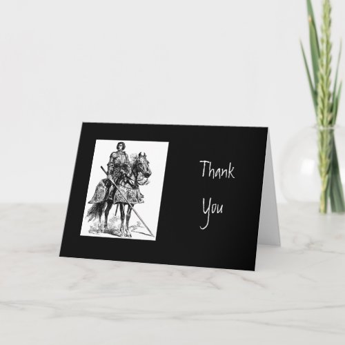 Thank You Scripture  Knight in Shining Armor Thank You Card