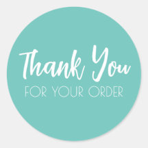 Thank You Seal Round Stickers