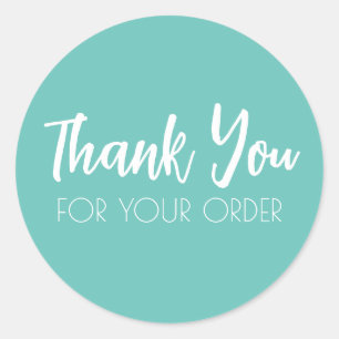 Thank You Seal Round Stickers