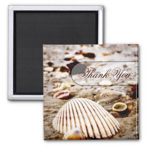 Thank You Seashells Beach Magnet