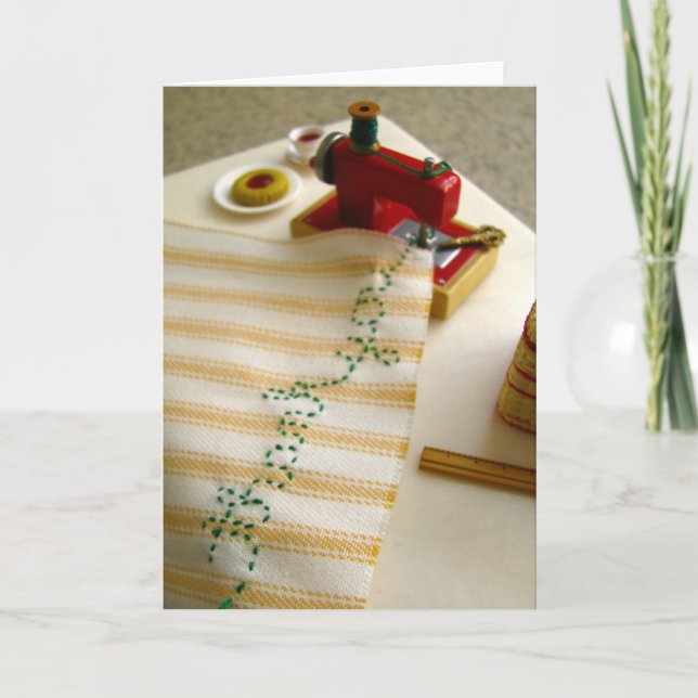 Thank You Sewing Machine Card (Front)