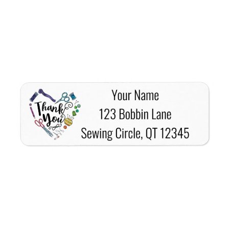 Thank You Sewing Return Address Labels