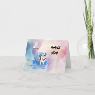 Thank You Sheltie Dog Holiday Card