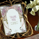 Thank You Sign Art Nouveau William Morris Lavender<br><div class="desc">Favors Sign in Vintage Art Nouveau style by William Morris! This elegant sign features a beautiful vintage Art Deco design by artist W. Morris. Our customization tool allows you to quickly edit the text to fit your needs. Choose from various font styles and colors to match your party theme. The...</div>