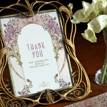 Thank You Sign Art Nouveau William Morris Lavender at Zazzle