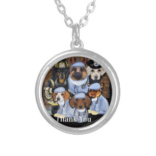 THANK YOU SILVER PLATED NECKLACE