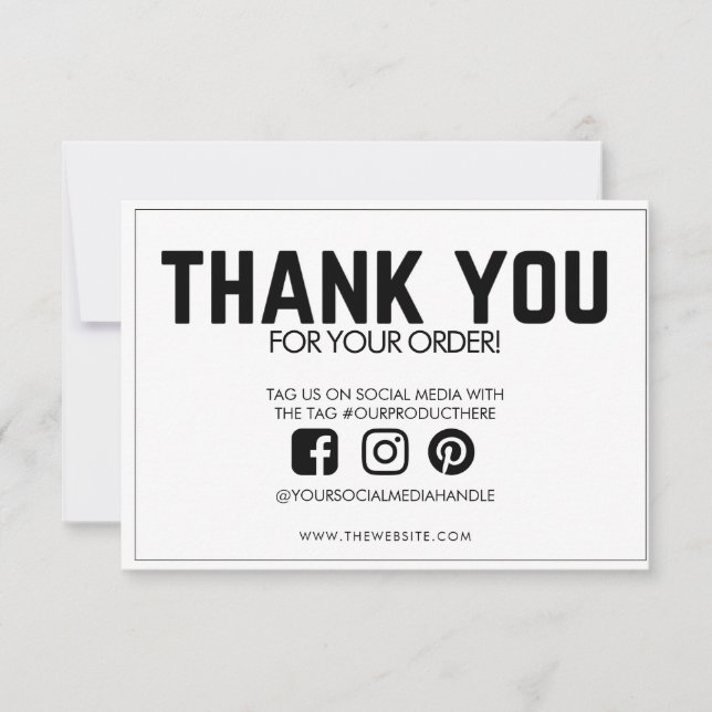 Thank you Simple Custom Media Insert (Front)