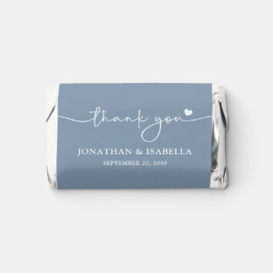 Thank You Simple Elegant Script Wedding Hershey's Miniatures